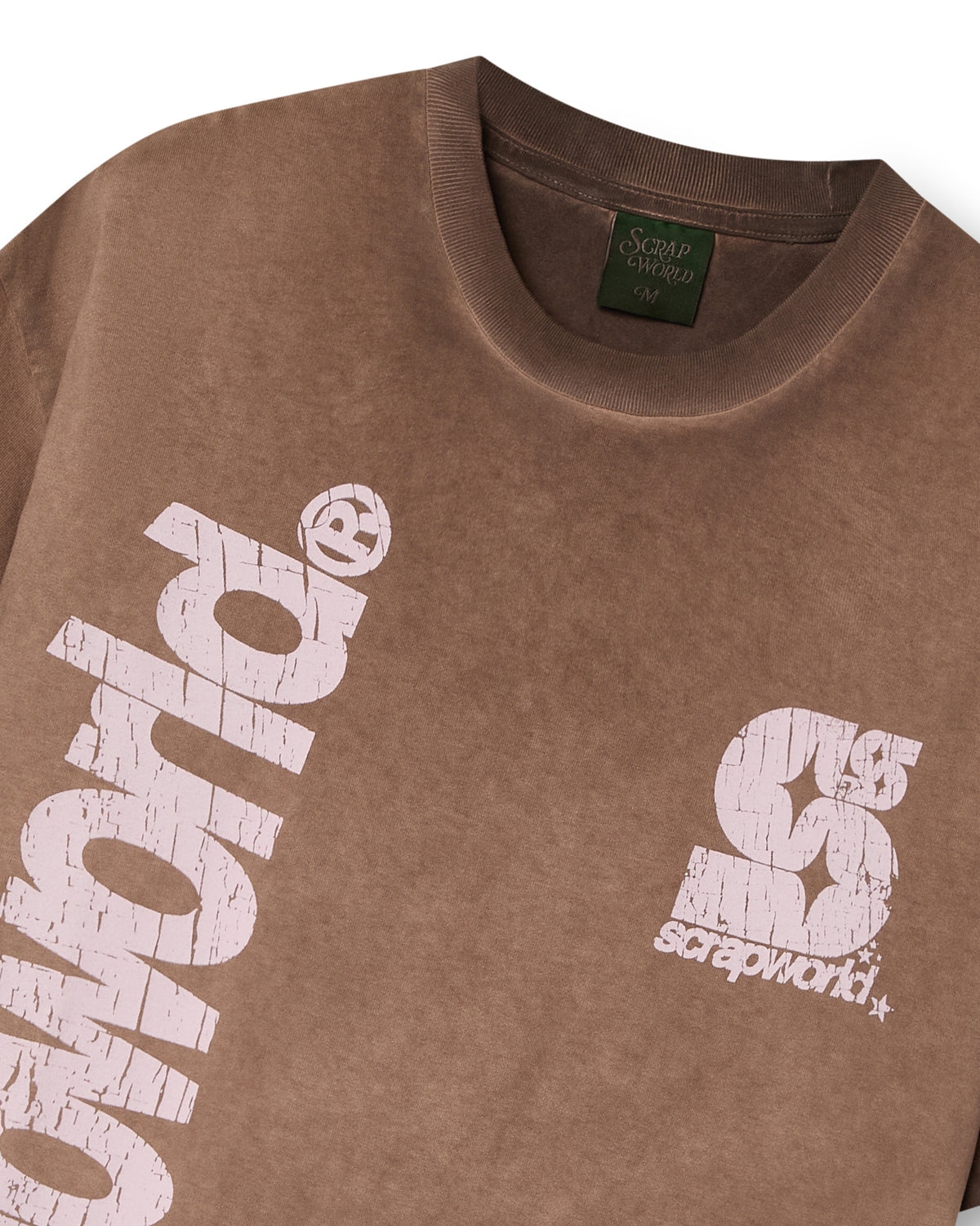 VERT ACID WASH TEE BROWN